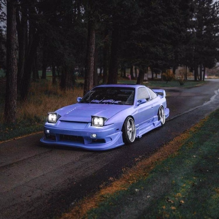 early 2000s modified compact car photograph -
