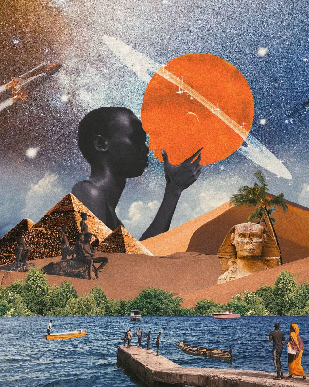 Afrofuturism aesthetic -