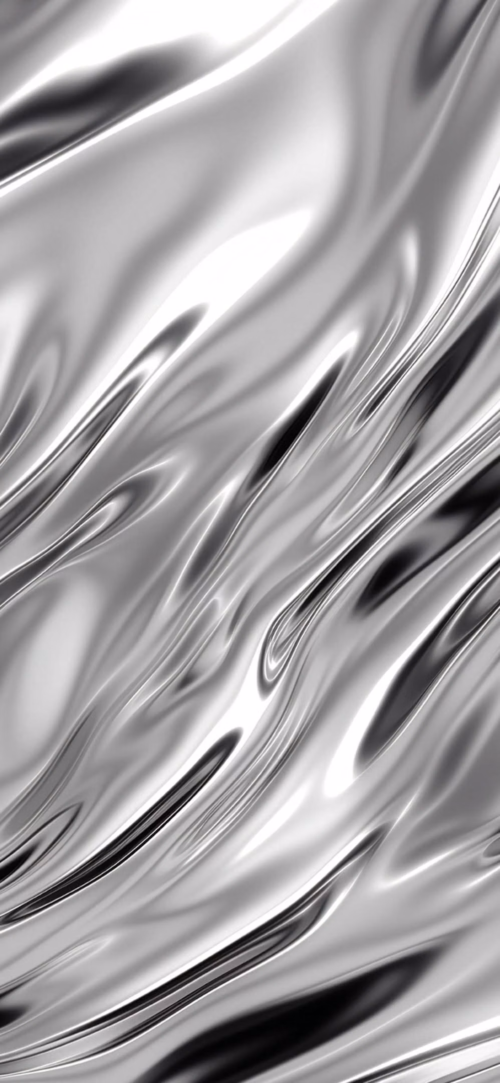 Chrome / Liquid Metal aesthetic -