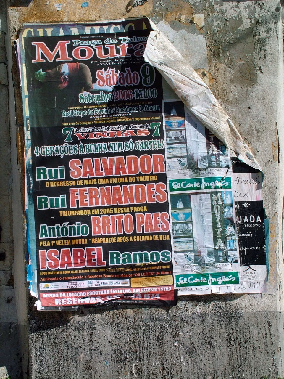 torn layered street posters texture photograph - Torn poster