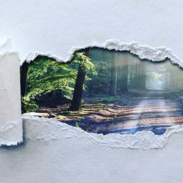 torn paper edges layered macro photograph -