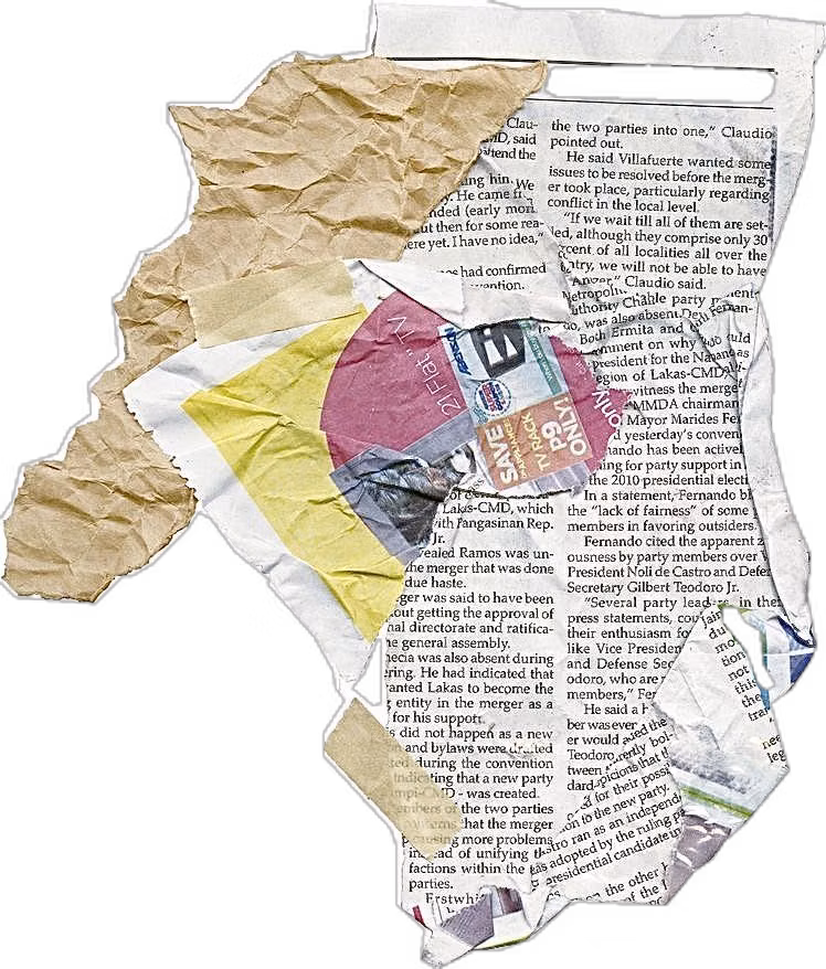 torn paper edges layered macro photograph -