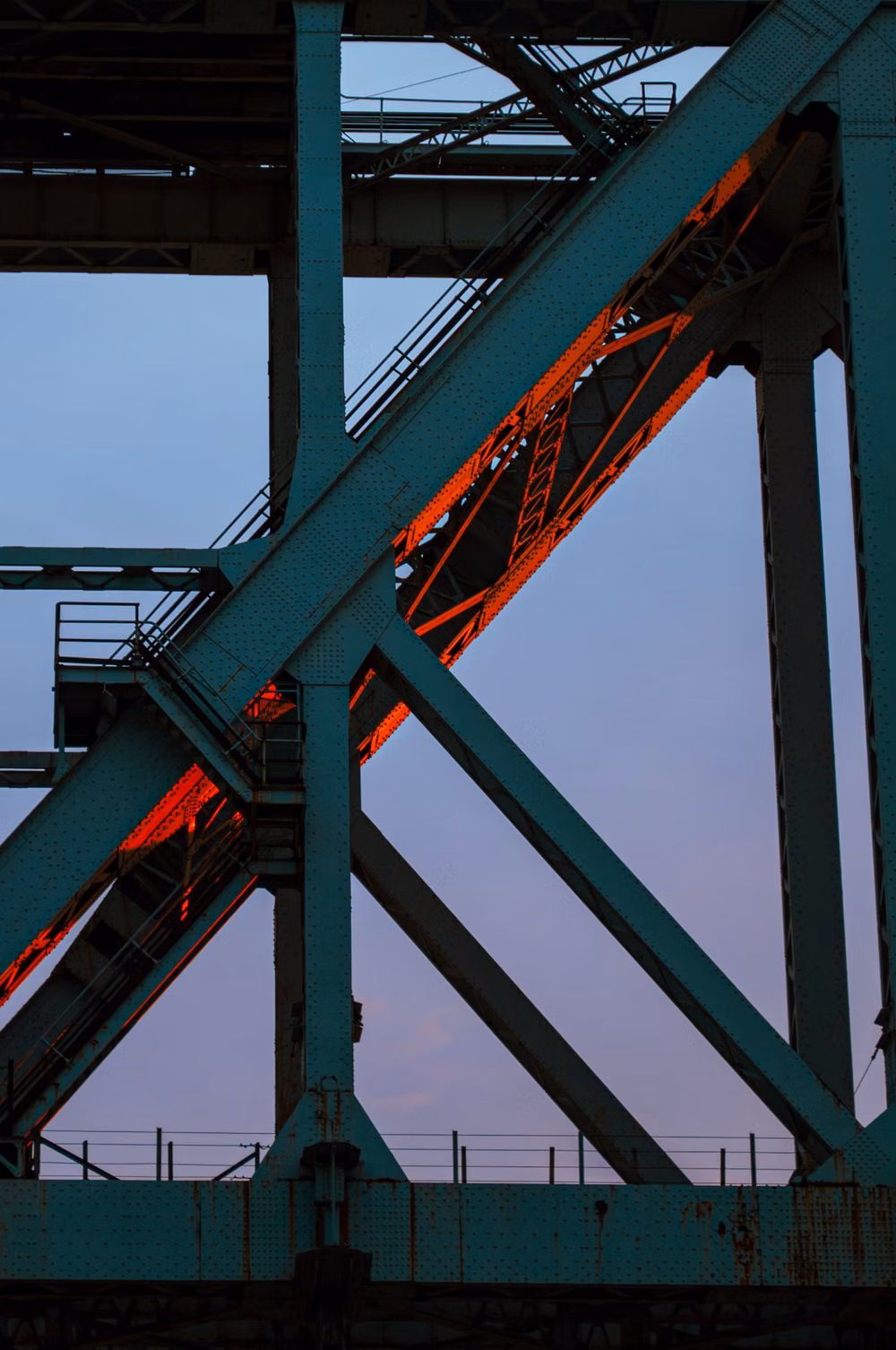 steel factory diagonal structure photograph -