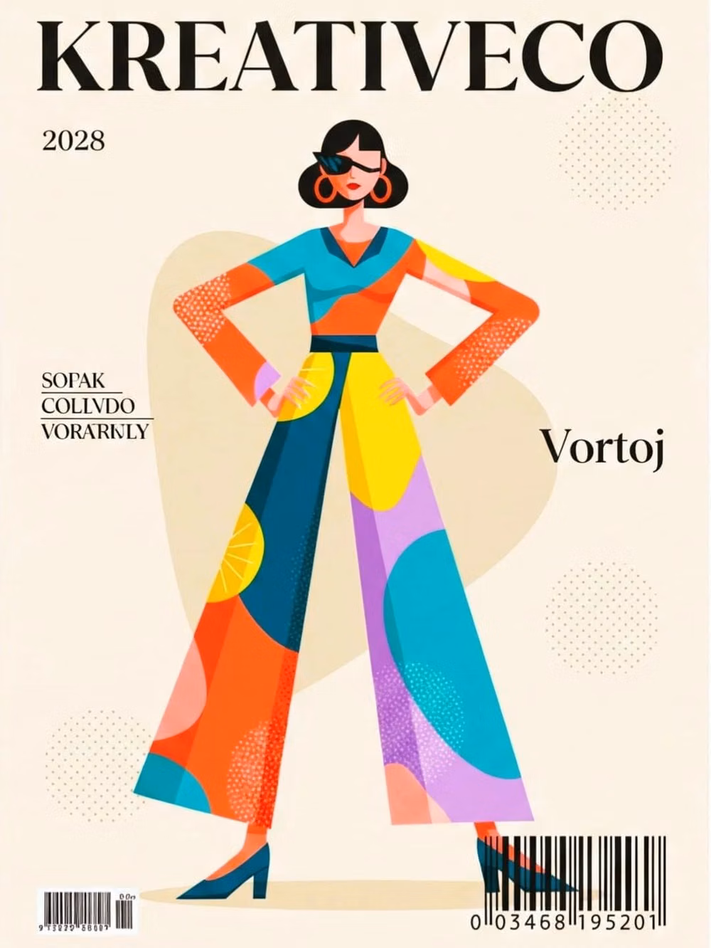 Corporate Memphis aesthetic - Esperanto Kreativeco – Geometric Creativity - Memphis Corporate#esperanto#vortoj#poliglota