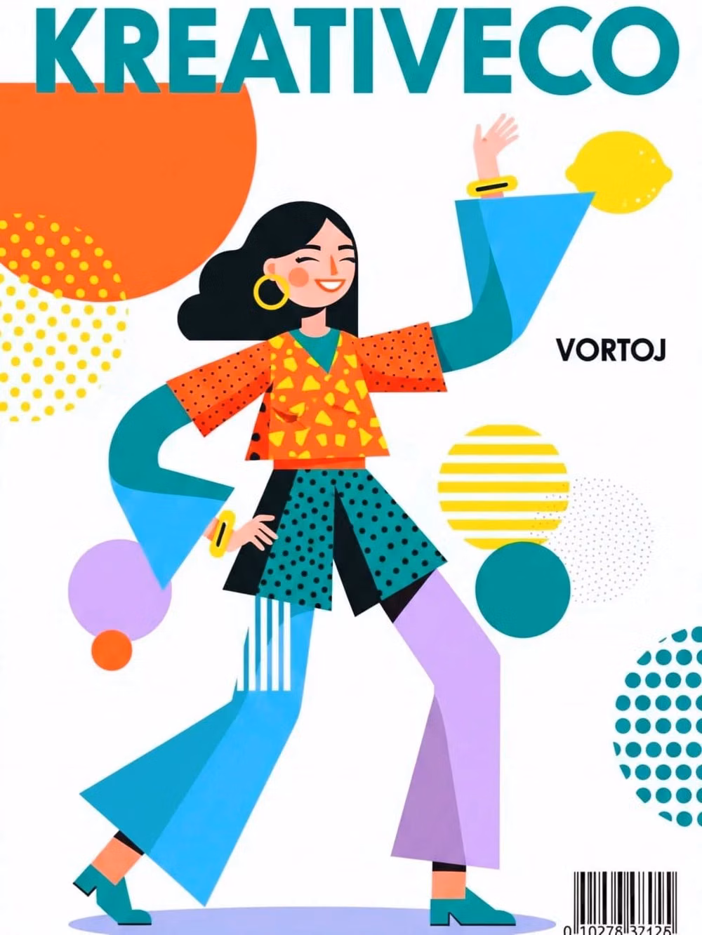 Corporate Memphis aesthetic - Esperanto Kreativeco – Geometric Creativity - Memphis Corporate#esperanto#vortoj#poliglota