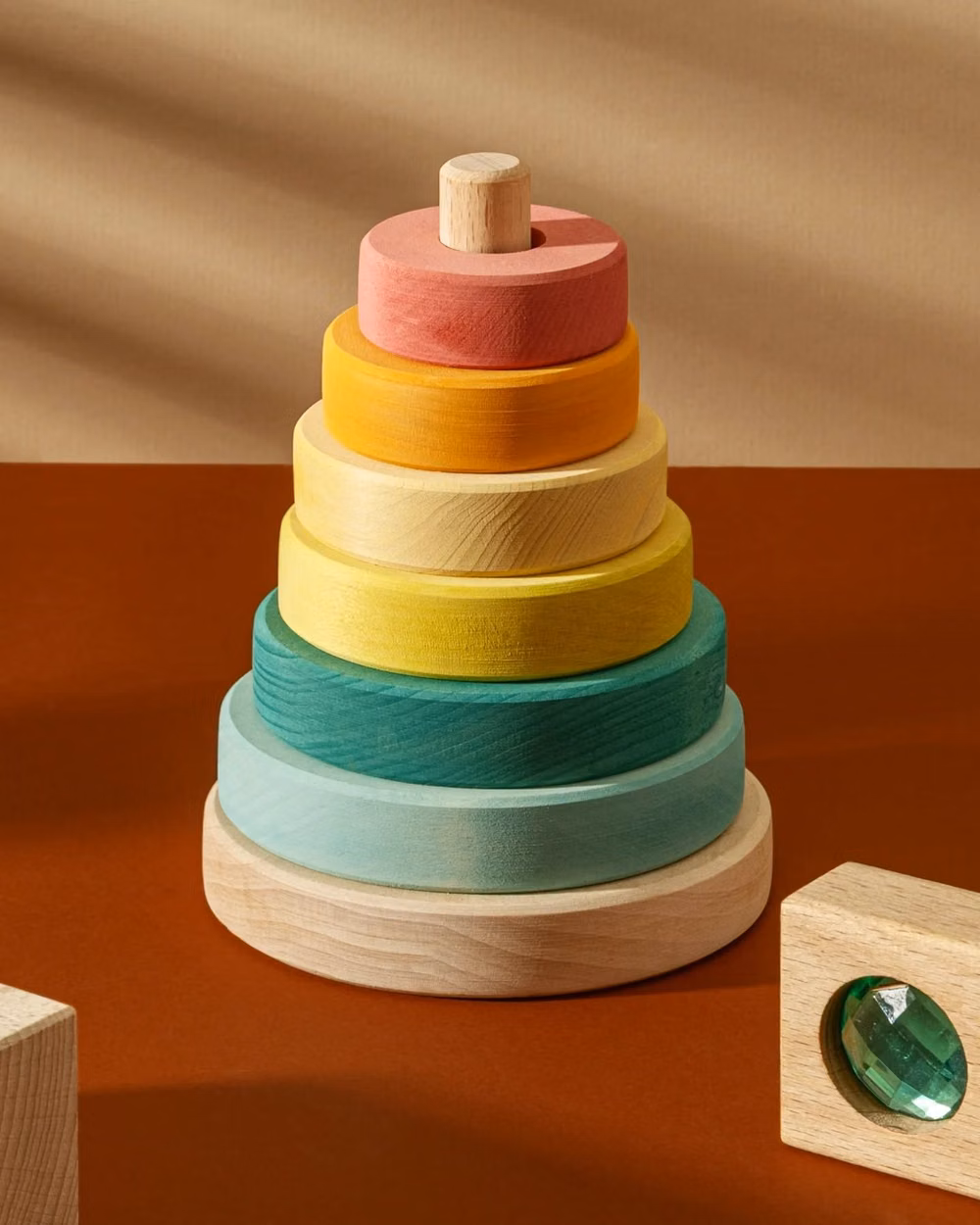 primary color wooden toys overhead photograph - I've been really feeling deeper color tones lately, so this was def a fun one to shoot and try some different color combos I don't usually gravitate to. photography, styling and retouching for @maisonruekid 💙 #productphotography #productphoto #productshot #productshoot #productphotographer #productstyling #propstyling #propstylist #stilllifestyling #photostyling #stilllifephotographer #stilllifephotography #artdirection #commercialphotographer #commercialphotography #stilllifephotography