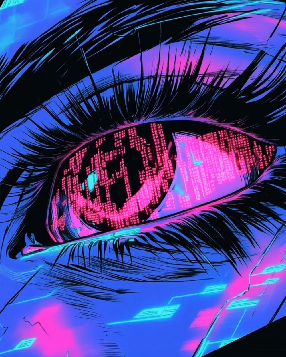Cyberpunk aesthetic - I kept dreaming of a world I thought I'd never see.. #tron #cyberpunk #aiart #aiartwork #glitchart