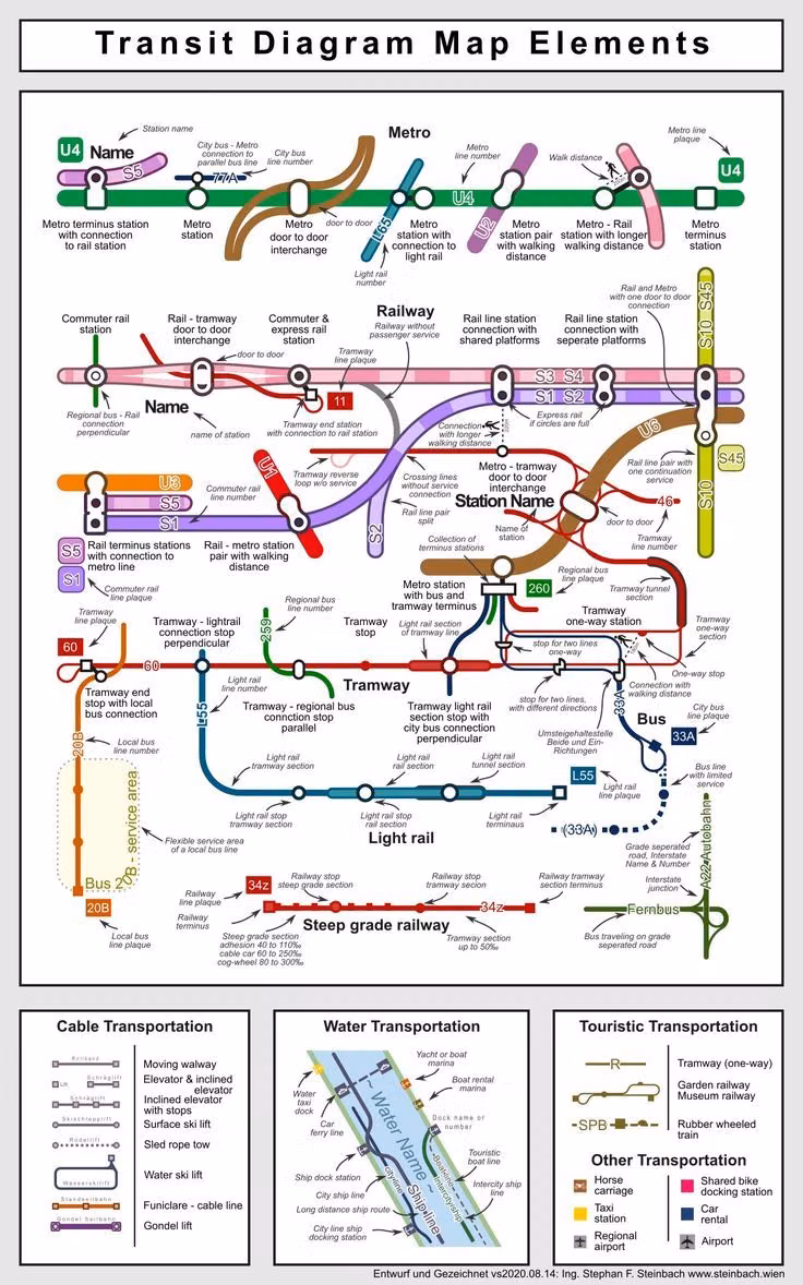 complex metropolitan transit map close up - 