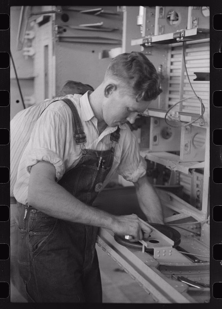1930s utility worker uniform photograph - 