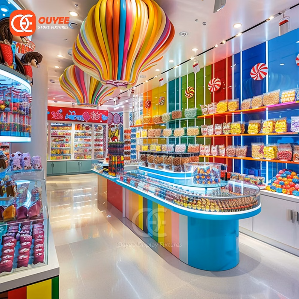 bright colorful candy store interior photograph - 🌐 Website：www.ouyedisplay.com

Stepping into this candy store feels like a burst of joy. We designed it to be as playful as it is practical, turning every shelf and fixture into a sweet temptation that keeps customers coming back for more.
✔️ Eye-catching spiral towers for maximum product visibility
✔️ Reinforced steel frames for long-term structural integrity
✔️ Vibrant, scratch-resistant finishes that stay bright for years

Let’s craft a candy haven that’s as durable as it is delightful.
📩 ...