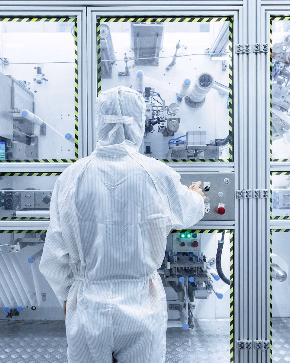 clean white robotics laboratory photograph - Strict quality control system protects peace of mind at the beginning of life. From raw materials to finished products, we build a maternal and infant safety barrier with multiple scientific defense lines Newyifa group treats every product rigorously because we know: Maternal and infant care is no small matter, safety is great love. #Newyifa #palmbaby #palmlady #palmjoy #pampers #diapers #biodegradablediapers #babydiaper #babydiapers  #OEMFACTORY