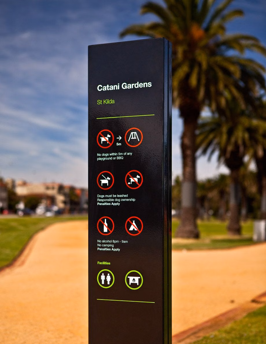 public wayfinding pictogram signs photograph -