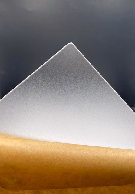 frosted acrylic sheet translucent macro photograph - Frosted Acrylic is a lightweight, durable, and impact-resistant plastic material with a soft matte finish that diffuses light while maintaining a sleek, modern look. Unlike fully transparent acrylic, frosted acrylic reduces glare and fingerprints, making it perfect for DIY projects, signage, display panels, and decorative applications. This 1/4" thick (6mm) acrylic disc has a 5.5-inch diameter and is ideal for crafting, engraving, laser cutting, and CNC machining. Whether you're creating light diffusers, etched artwork, wedding decor, or modern signage, this high-quality acrylic sheet offers excellent durability and a smooth frosted finish. You are buying ONE piece of FROSTED ACRYLIC 1/4" THICK - 5.5 DIAMETER CIRCLE ** All of our dimensions are NOMINAL. There is a tolerance of -)1/8" or 0.