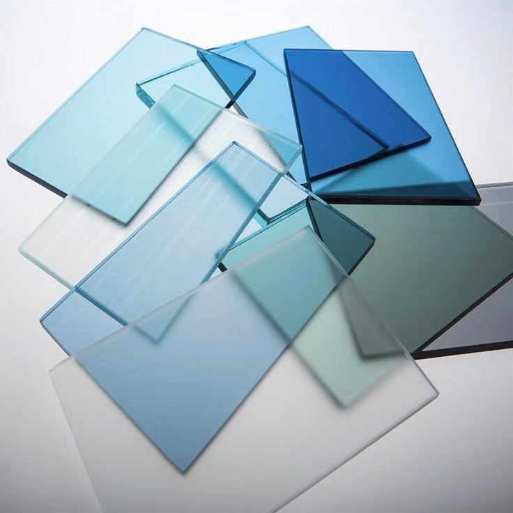 layered glass panes studio photograph - 