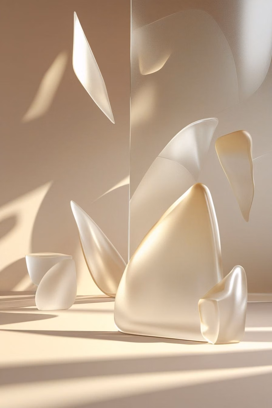 Glassmorphism aesthetic - A trending ultra-minimalist background in soft beige tones, inspired by the glassmorphism design aesthetic. Features floating translucent shapes, frosted textures, and a soft glow effect. Perfect for digital product covers, Pinterest pins, and elegant branding. #glassmorphism #luxuryaesthetic #modernbackground #softneutral #beigedesign #3Ddesign #minimalistvibes #pintereststyle #digitalbranding #frostedglass