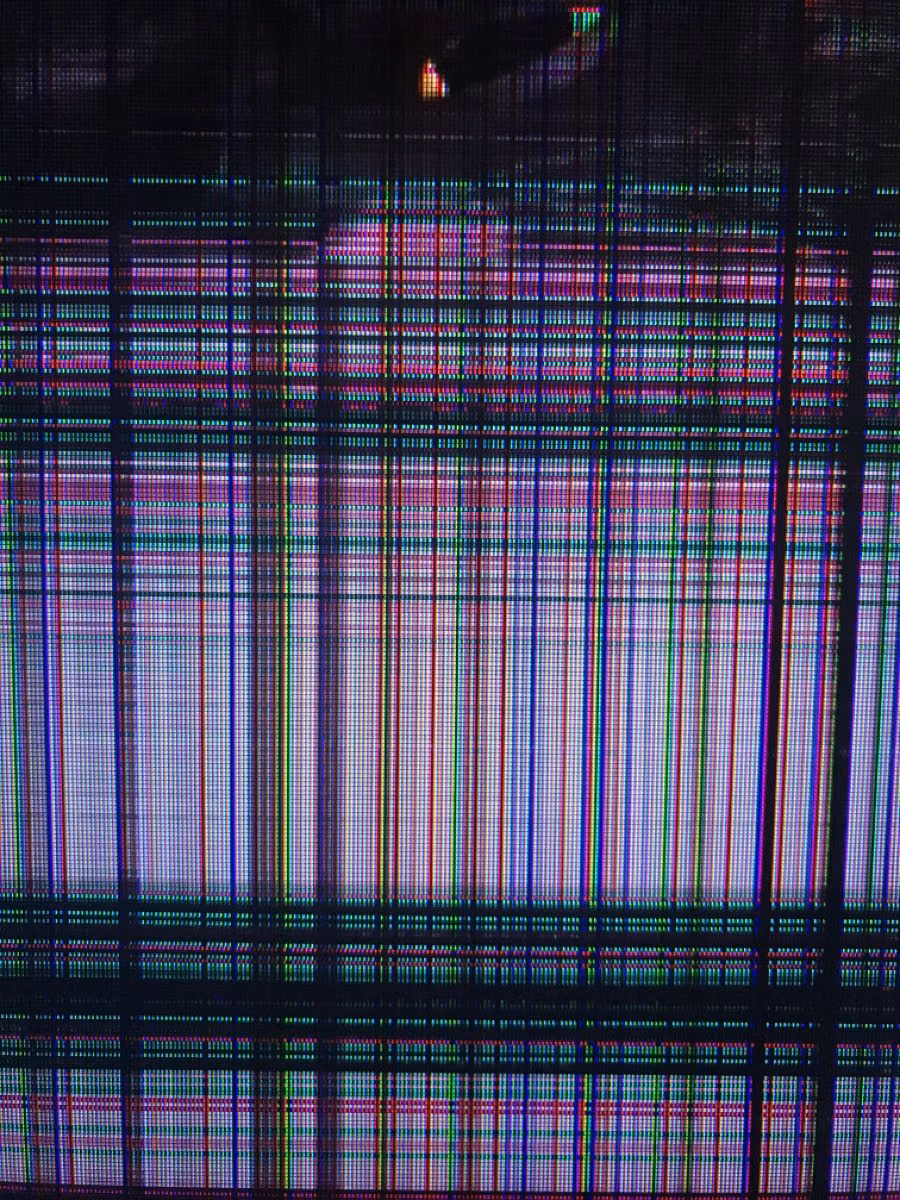 broken LCD pixels macro photograph - 