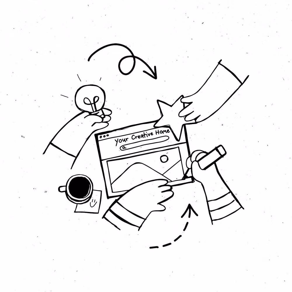 Hand-Drawn UI aesthetic -