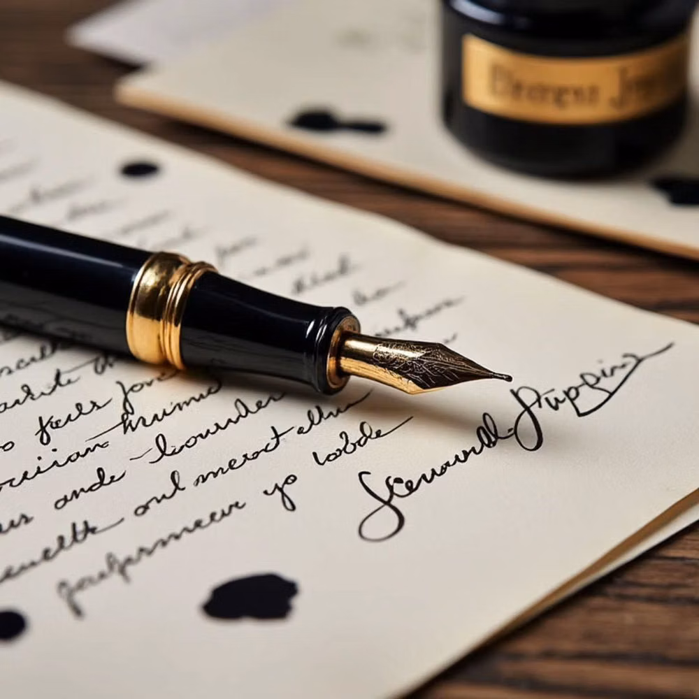 dip pen nib ink close up photograph - Meet the OG luxury writing tool: the fountain pen. First patented in 1827, it made writing smoother, faster, and less messy than quills. 🖋️✨ #ClassicTools How it changed a writer’s life: It allowed for sustained writing sessions without constant dipping in ink, speeding up the creative process. derekrking.uk