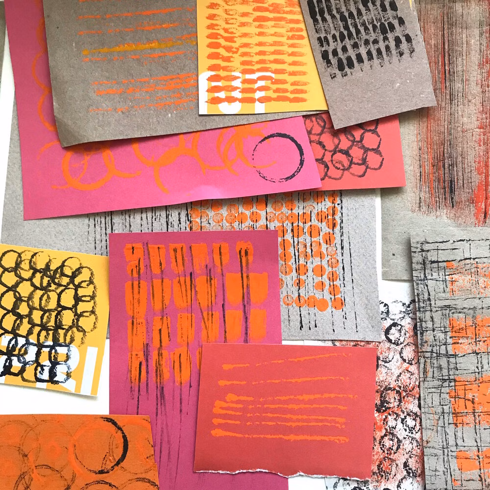 felt marker strokes paper macro photograph - experiment with mark making! — clare youngs