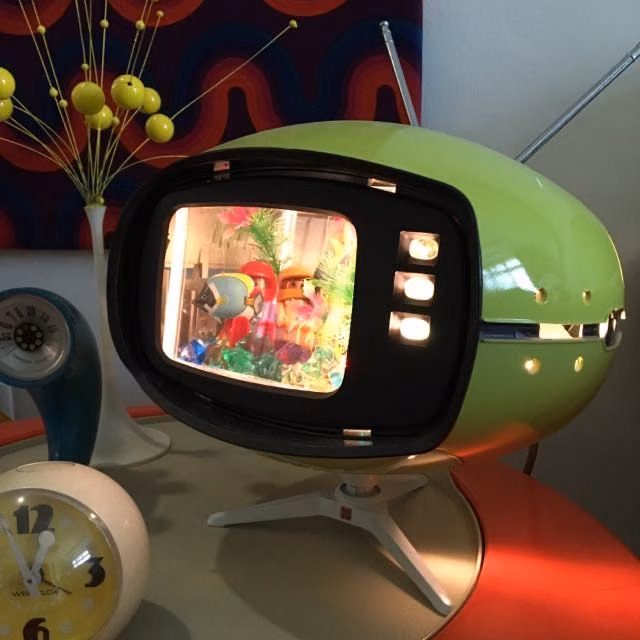 1960s space age television product photograph -