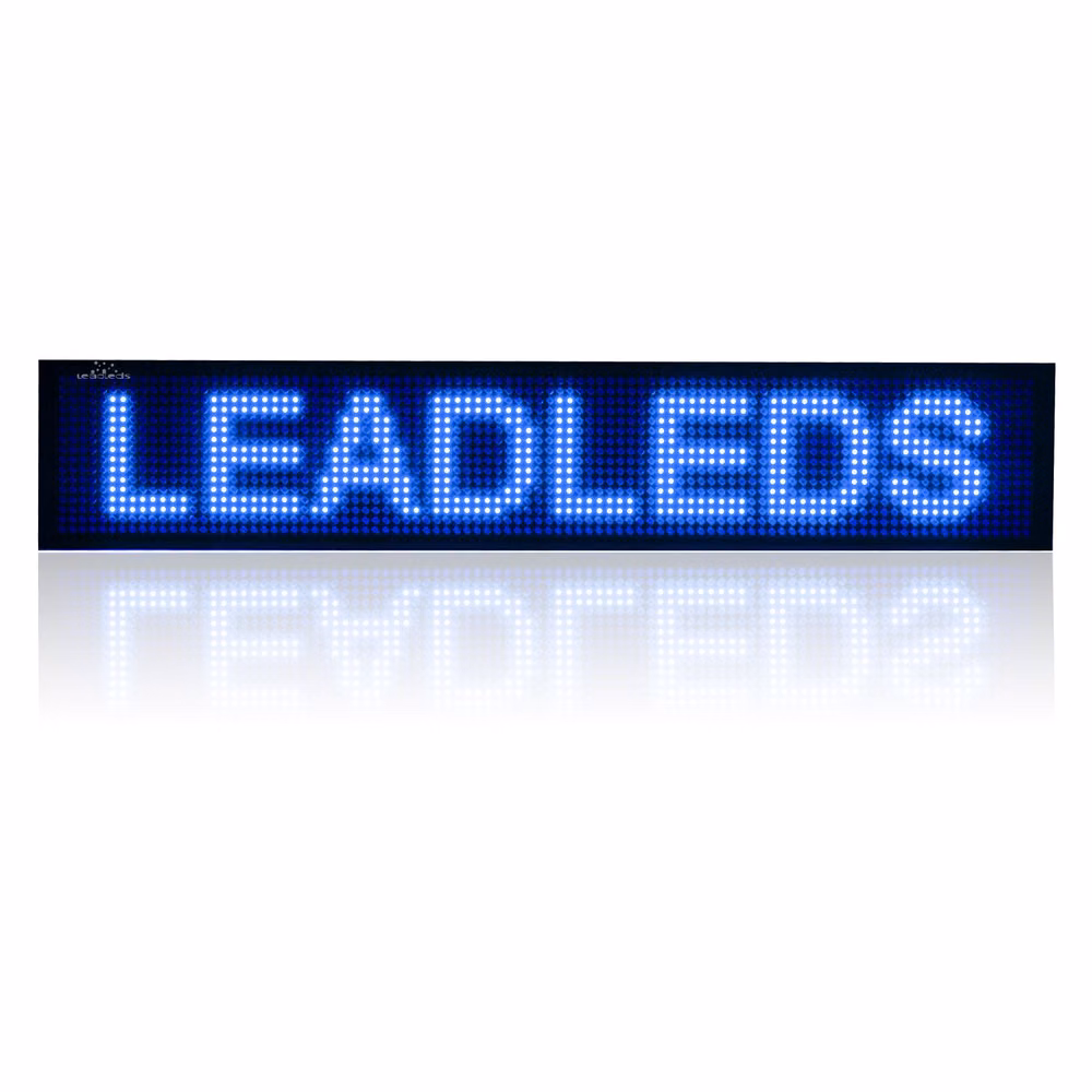 electronic dot matrix scrolling LED message board close up photograph - led scolling message board,working with smartphoneand tablet,multi display effects