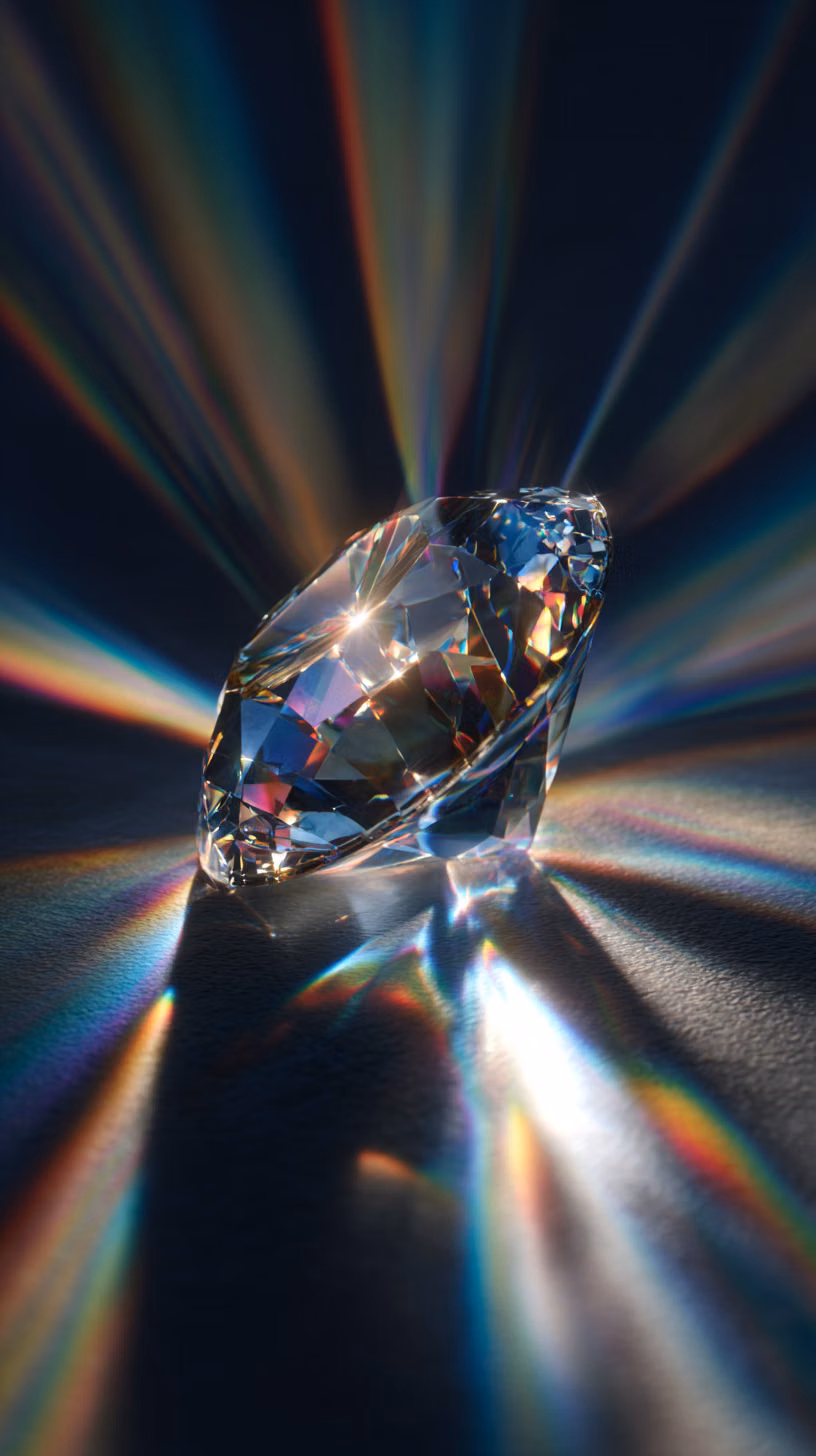 cut gemstone facets macro photograph -