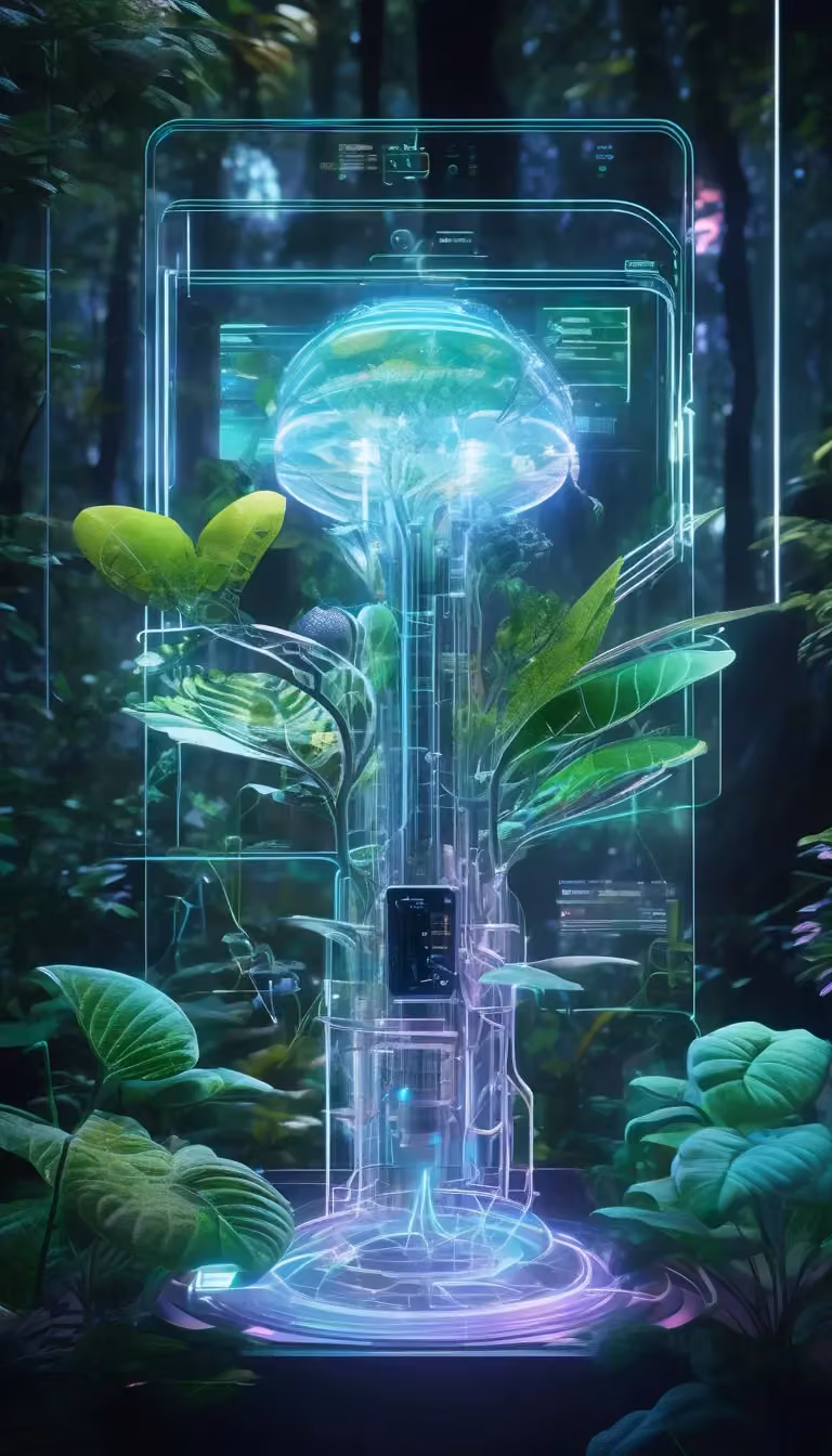 Luminous Eco-Skeuomorphism aesthetic -