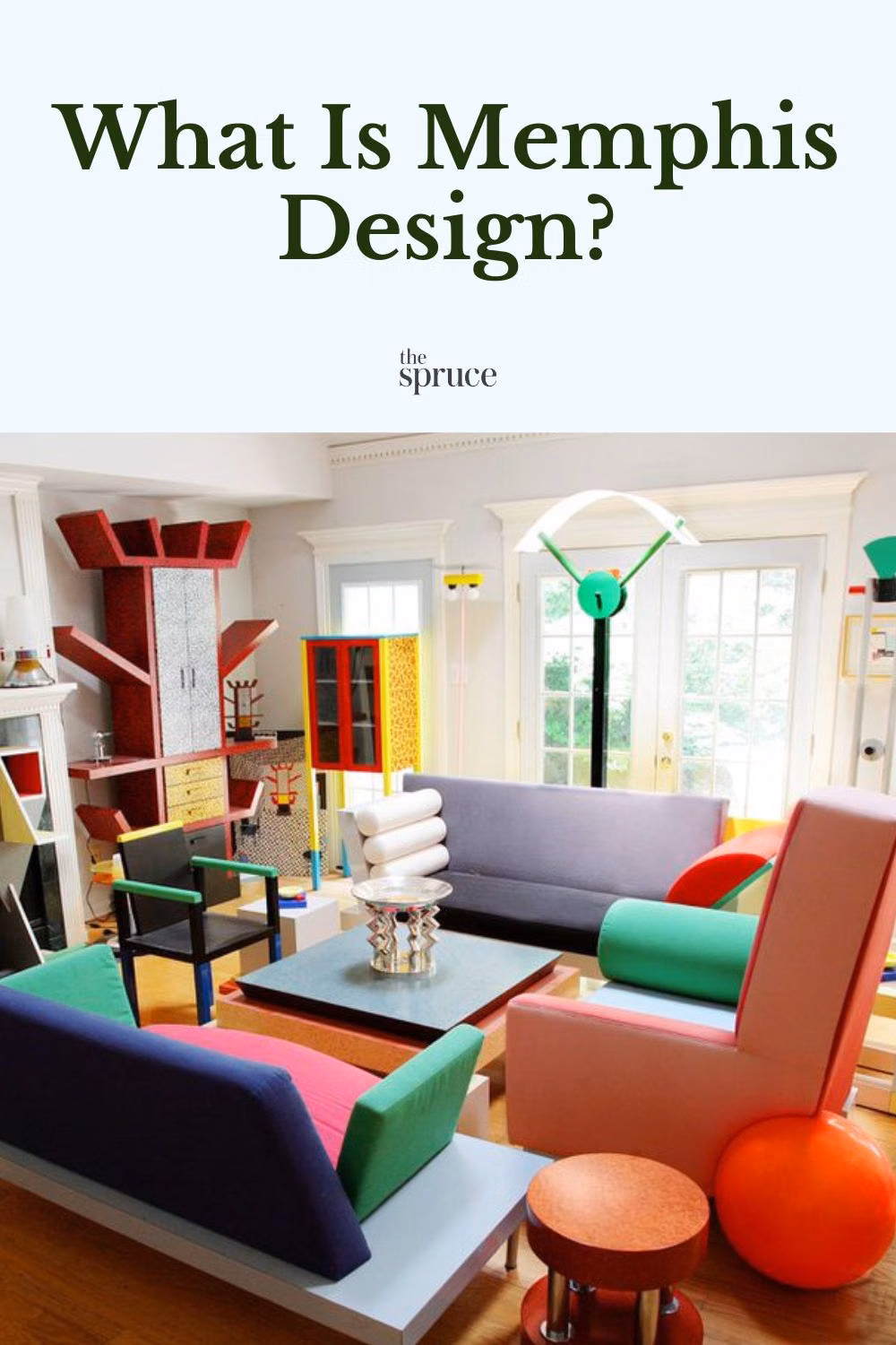 Memphis Design aesthetic - Memphis Design is an influential postmodern style that emerged from the celebrated Memphis Design collective of Milan-based designers in the early 1980s. #MemphisStyle #DesignStyle #HomeDecor #TheSpruce