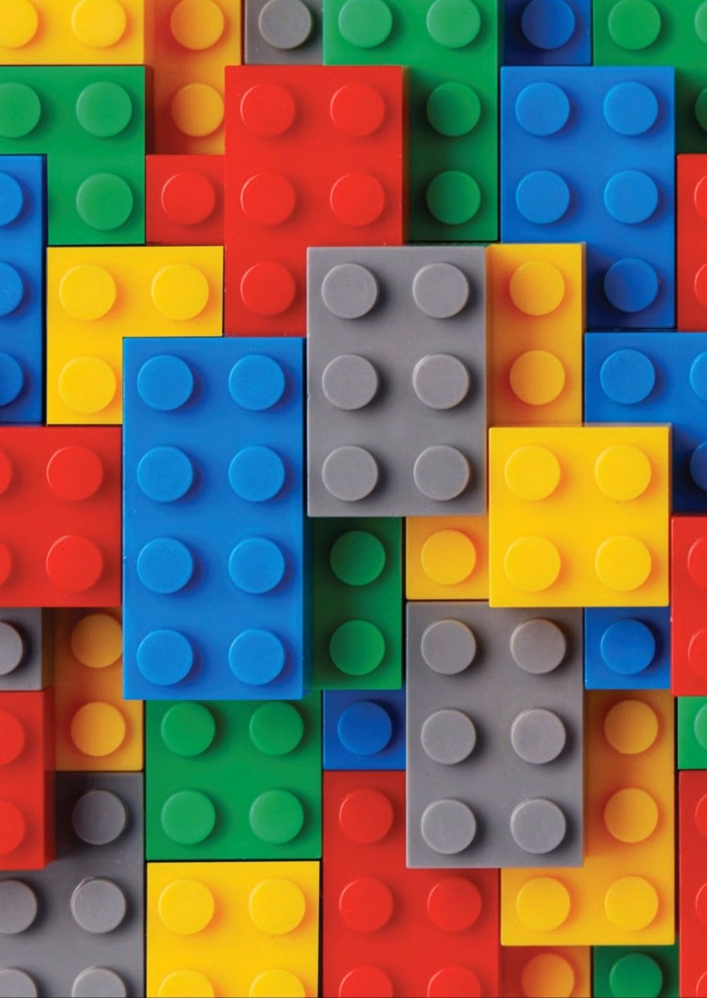 primary color building blocks overhead photograph - 