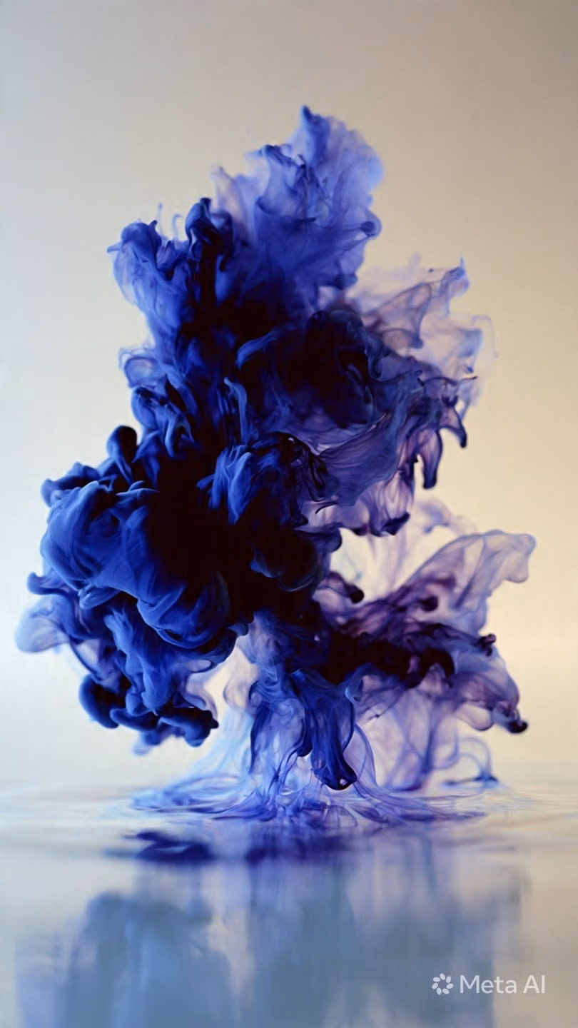 colored ink diffusion in water macro photograph -