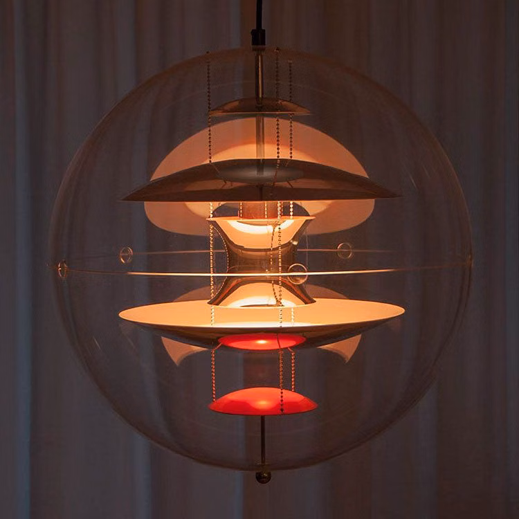 atomic pendant lamp vintage interior photograph -