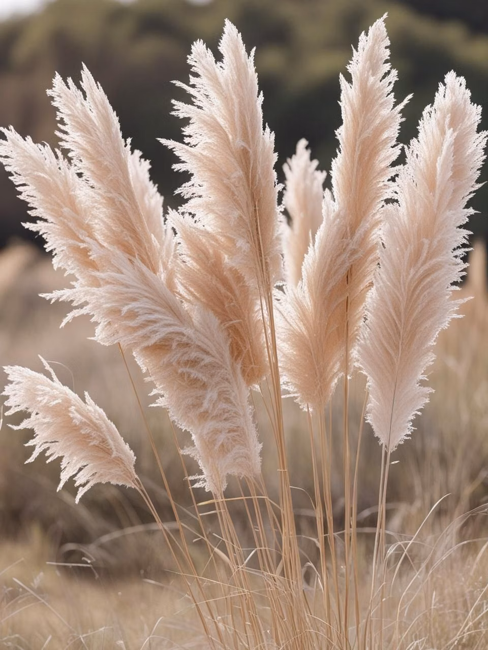 pampas grass dried botanicals natural light photograph -