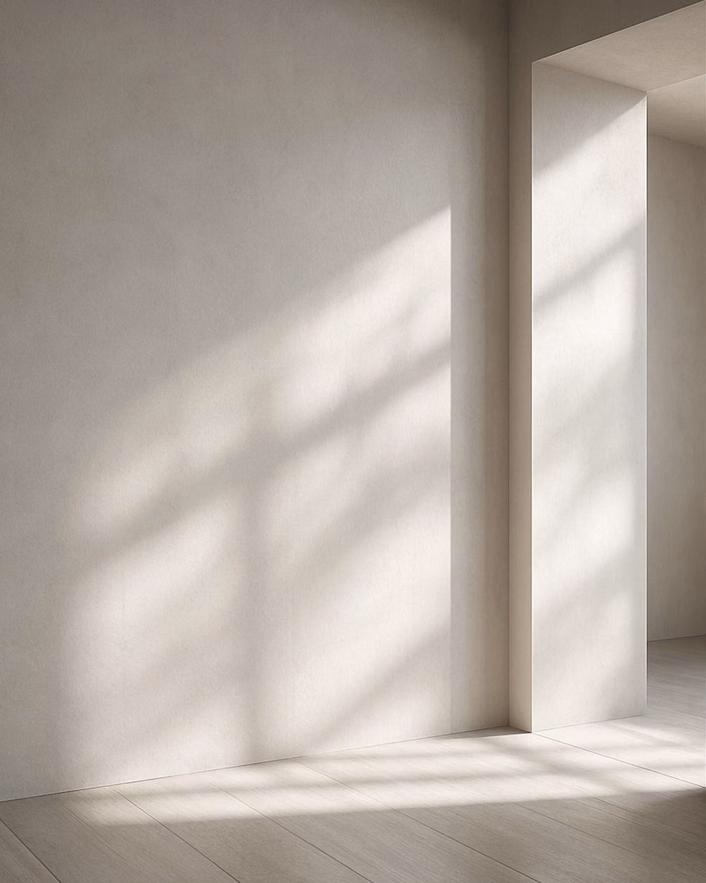 empty white gallery wall natural light photograph - La luz natural tiene un poder transformador: aporta calidez, mejora nuestro estado de ánimo y multiplica visualmente los espacios. En viviendas pequeñas, aprovecharla al máximo no solo es deseable, sino esencial para crear un ambiente acogedor, funcional y lleno de vida. #interiorismo #diseñodeinteriores #luznatural #diseñoelegante #detallesqueinspiran #phosarquitectos #arquitecturamadrid #diseñoatemporal #iluminacióninterior #iluminacion #décoration #architectural