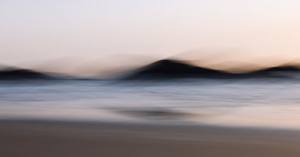 minimal fog horizon landscape photograph - The coast comes alive through Bri Vandyke’s @brivandykephotography lens, where motion, light, and emotion converge. “Through Intentional Camera Movement, I create abstract photographs that capture not only the appearance of the landscape but the sensation of being immersed in it,” she shares. Her work is part of Create! Magazine’s Lightness of Being virtual exhibition, inviting viewers to experience the calm and clarity of the Pacific Northwest coast in every image. Explore more of her medi...
