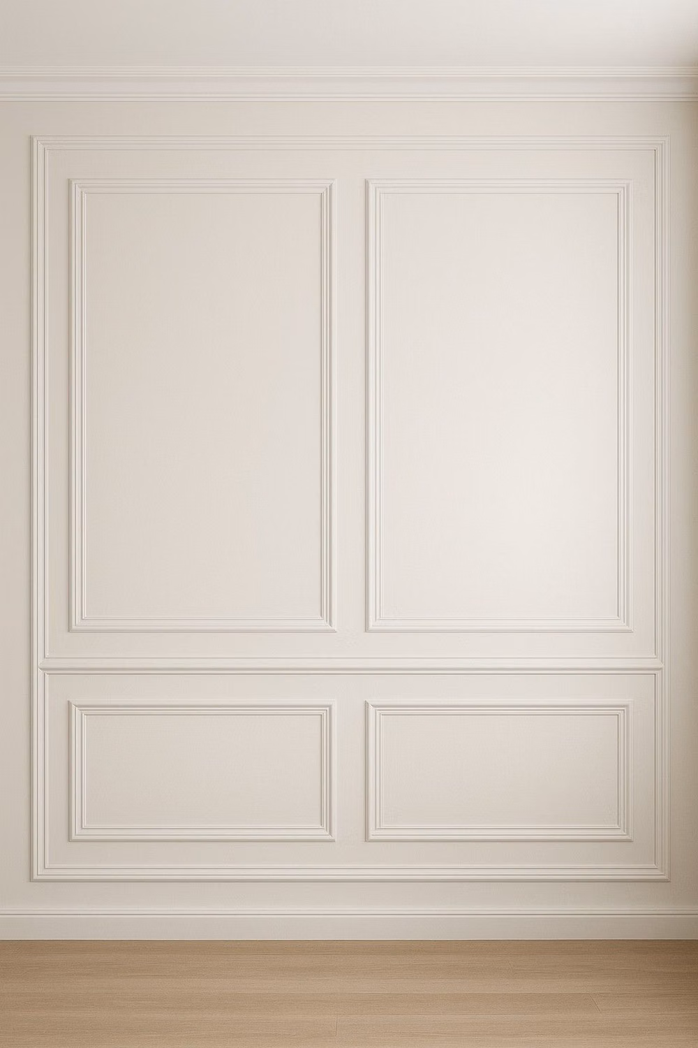 empty white gallery wall natural light photograph -