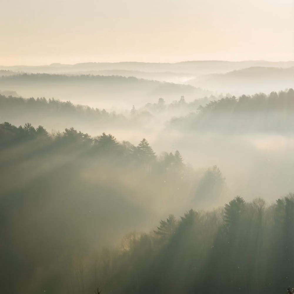 minimal fog horizon landscape photograph - #aiart #нейросеть #digitalart #gvvenNeuroArt #картинки #туман #холмы Промт: A distant landscape seen as if through a soft veil of haze, edges blurred and colors gently muted. Hills and trees blend into layered silhouettes, fading gradually into the background. Light diffuses evenly across the scene, removing sharp contrasts and creating smooth transitions between tones. Subtle highlights glow through the mist, while details appear softened and dreamlike. The air feels heavy and still, giving the entire view a quiet, cinematic atmosphere, as if the world is being observed through drifting smoke or morning fog.