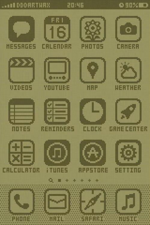 Monochrome UI aesthetic - monochrome