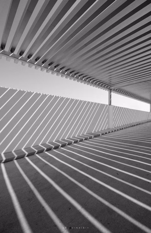 black white striped architectural shadow photograph - *photography, architecture, shadows, black and white* - p8 by ~vinxibit