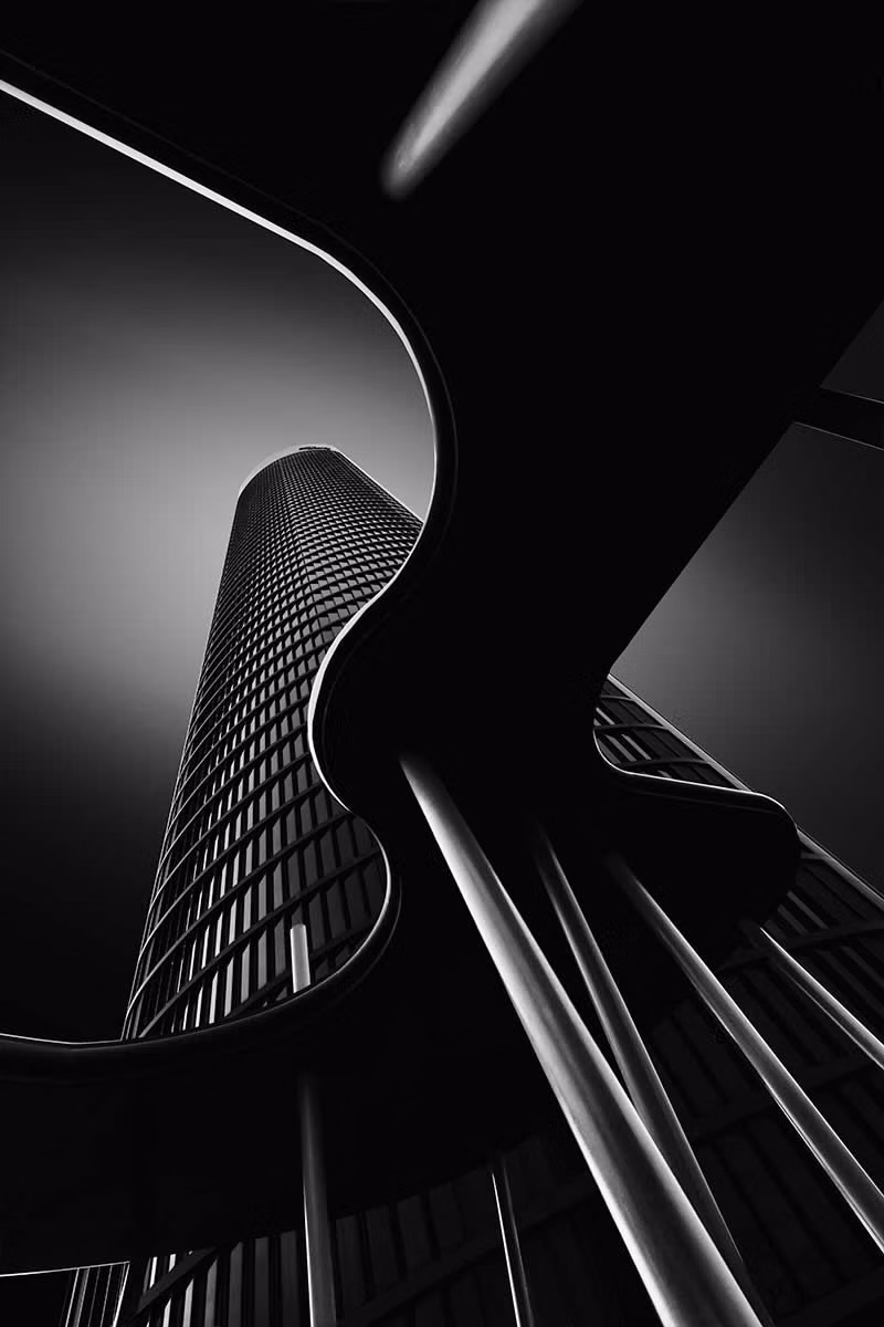 black white striped architectural shadow photograph - 30 Remarkable Winning Photos from the 2025 Monovisions Black & White Photography Awards - 121Clicks.com