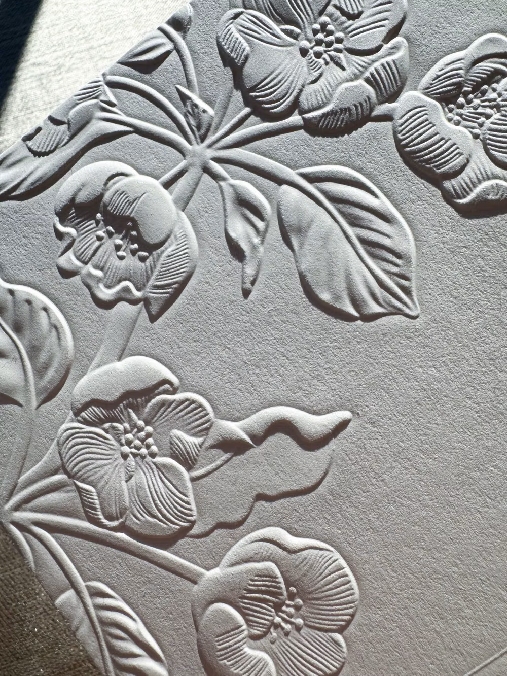 white embossed paper relief macro photograph - How are you real : a love letter to sculpted embossing 💗💗💗💗 The way this ultra luxe print process transforms paper will never stop amazing us!!!