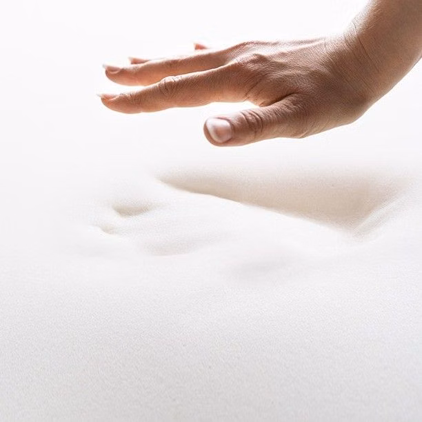 soft memory foam indentation close up photograph - Visco / Memory Foam * Revolutionary “Visco-Elastic” polyurethane foam which contours perfectly and molds to your body’s shape to give that perfect support. Memory foam is often used in sleep products (mattress, pillows and etc) Contact us: +84845019999