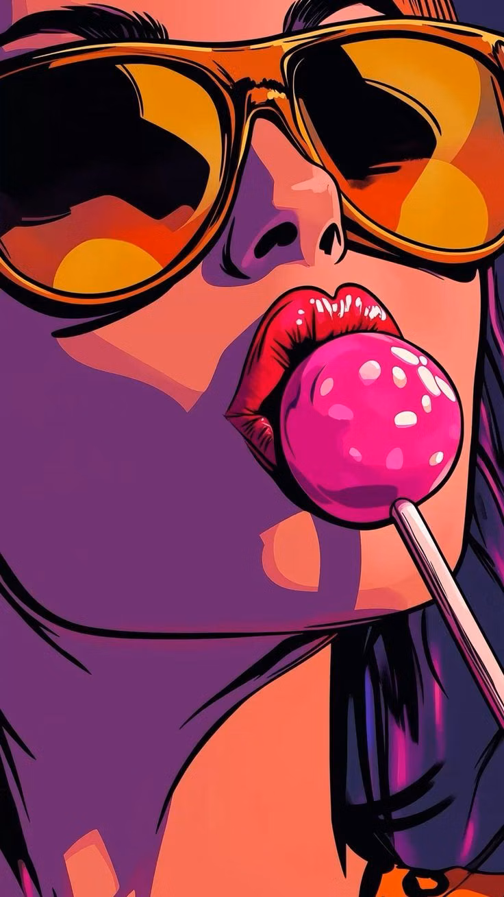 Pop Art aesthetic -