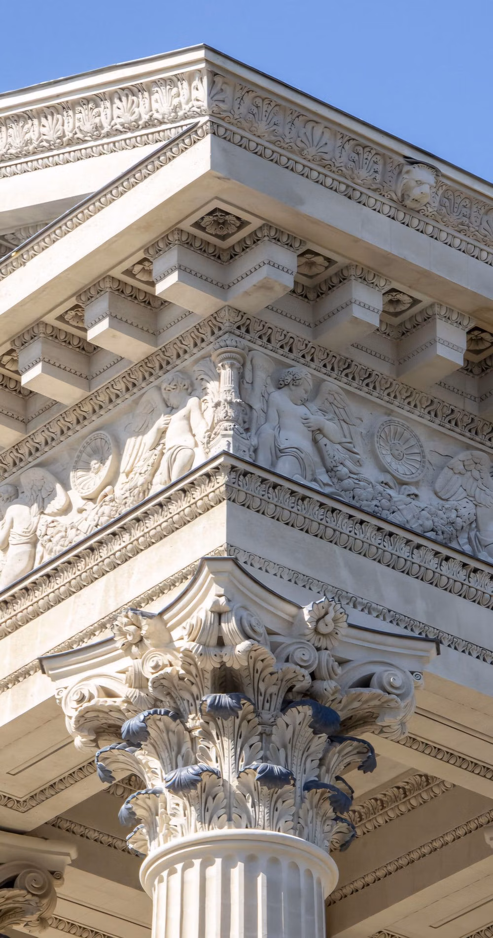 fragmented classical column contemporary architecture photograph - Église de la madeleine, Paris, France