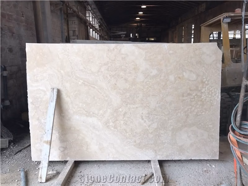 honed travertine slab close up photograph - white travertine slab - Google Search