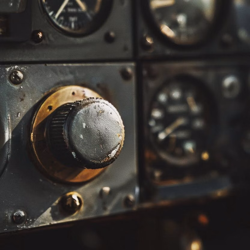 analog aerospace gauge panel close up photograph - Technology with a history. 🚁🕰️

Look at the edges of this dial. The paint didn't just flake off; it was worn away by thousands of flights, hundreds of pilots, and years of human intent.

Before "User Experience" (UX) was a buzzword for app designers, it was a physical reality. This dial has adapted to the human hand. 

#TechnicalCuriosity #HelicopterPilot #IndustrialDesign #VintageAviation #WabiSabi #EngineeringHistory #Patina #CockpitViews #AnalogAviation #HumanCentricDesign #RetroTech