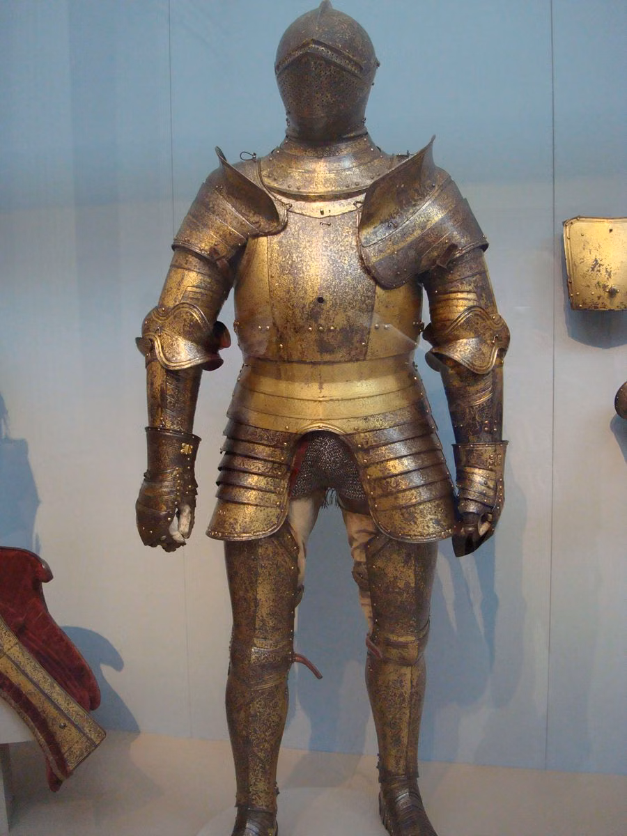 medieval armor museum close up photograph - Authentic Medieval Knight's Armour (Metropolitan Museum of Art, NYC)