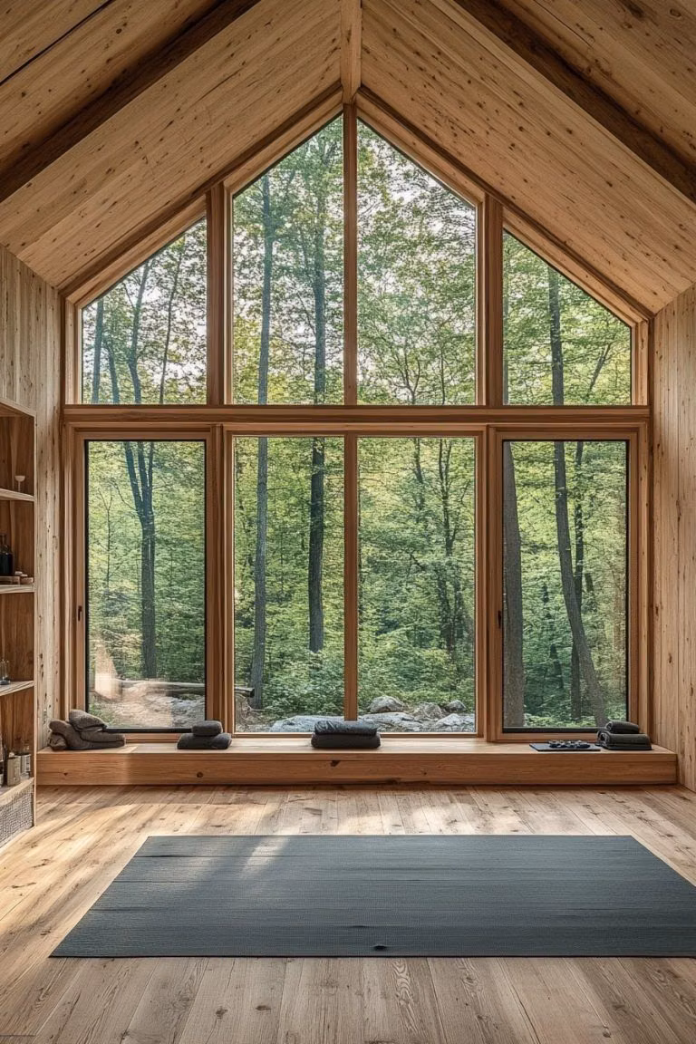 daylit Nordic timber cabin interior photograph - 29 Small Nordic Cabin Interior Ideas To Create A Calm And Cozy Vibe - Courtneys World