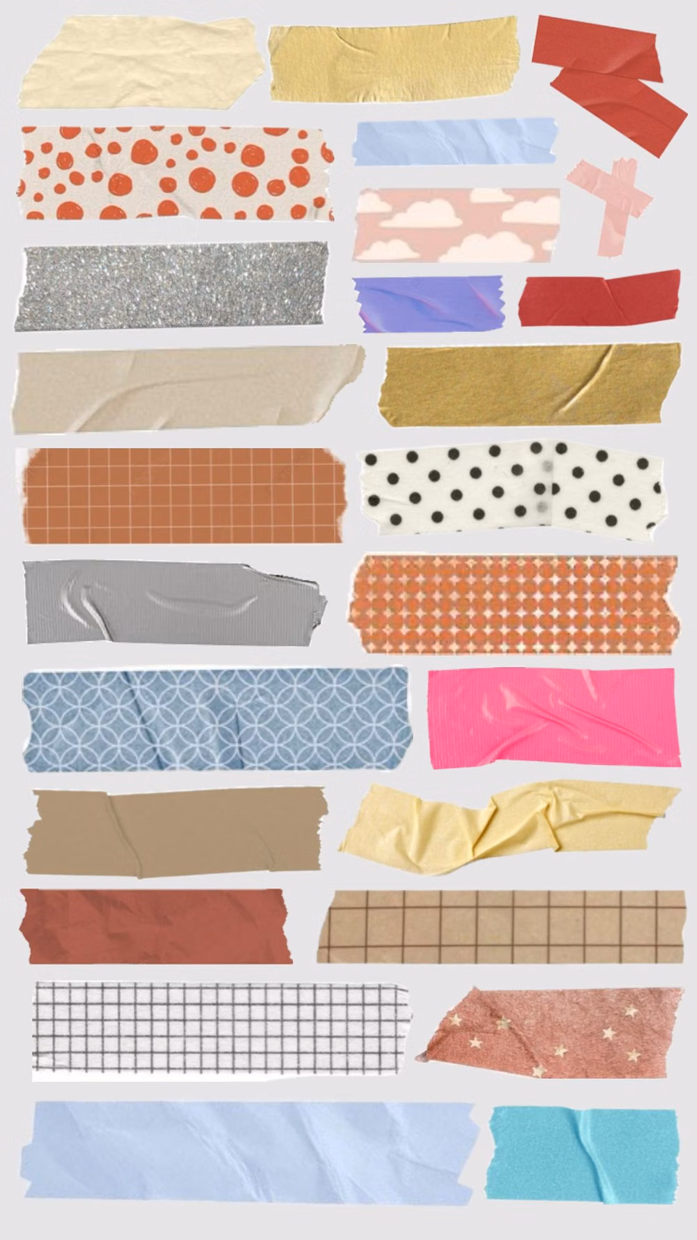 colorful washi tape rolls overhead photograph - Tape