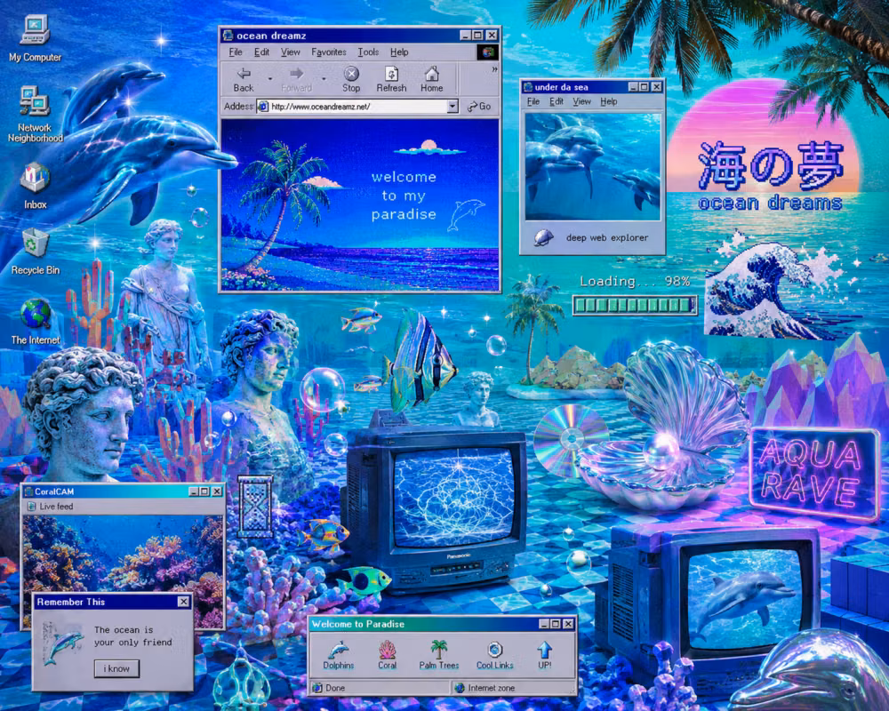 Seapunk aesthetic -