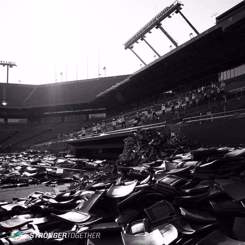 metal stadium crowd barrier gritty photograph - Stadium